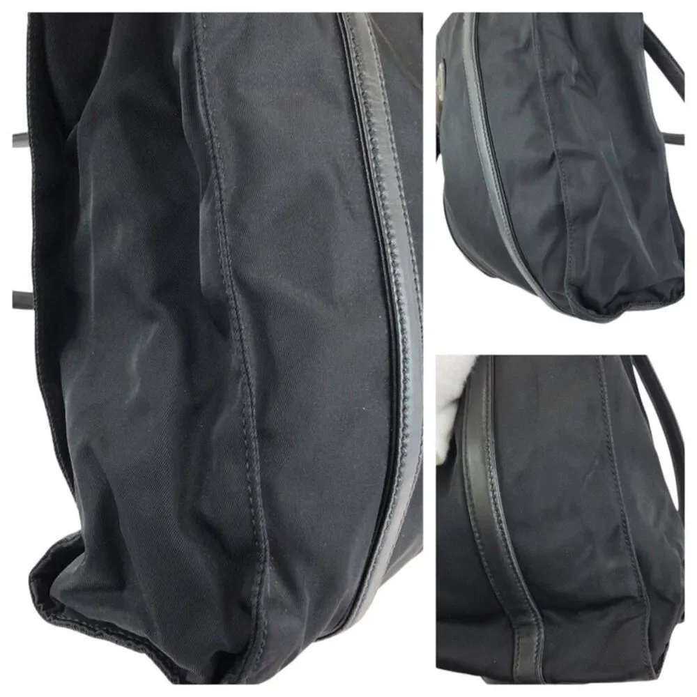 Prada Nylon Leather Tessuto Triangle Logo Shoulder Bag - Picture 5 of 10